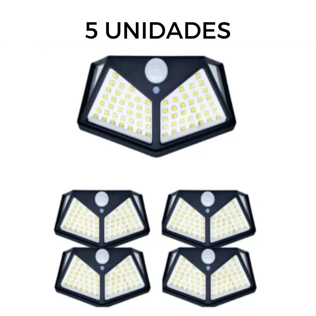 Luminária Solar LED com Sensor | 2 Unidades