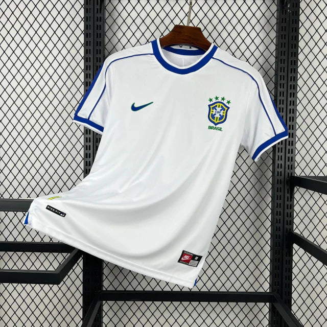 Camisa Brasil Retrô 1998 Branca Edição Especial Masculina