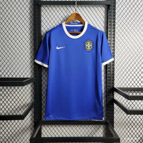 Camisa Brasil Retrô 2006 Azul Away Copa do Mundo Masculina