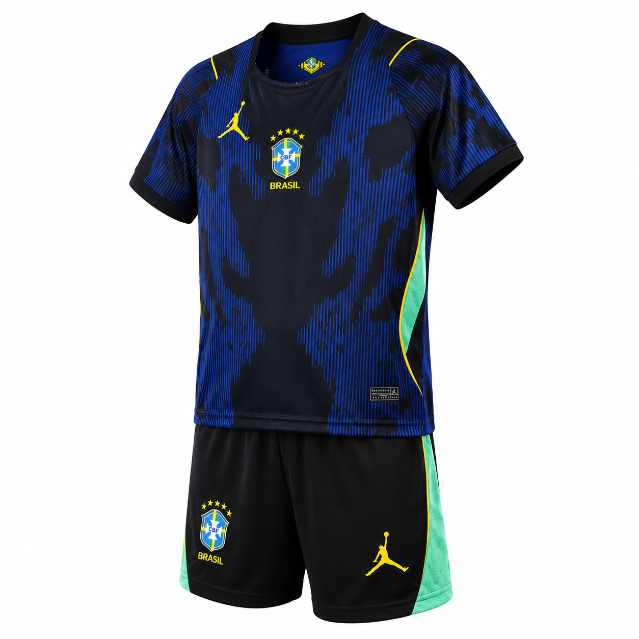 Kit Infantil Seleção Brasileira II 2026 Azul Away Copa do Mundo
