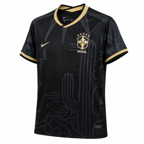Camisa Seleção Brasileira Concept Nordeste Preta Masculina Edição Especial