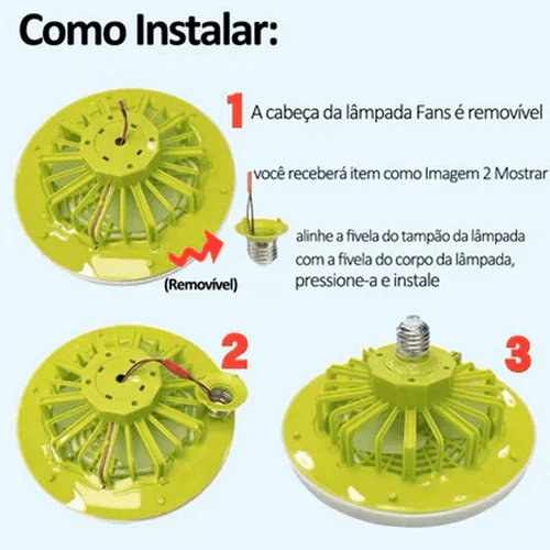 Luminária LED com Ventilador - LedMax Últimas unidades com a promoção