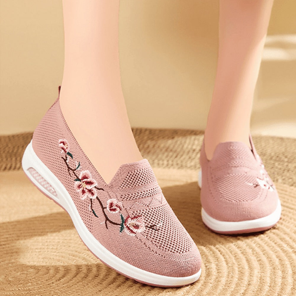 Tênis Anatômico Feminino Com Amortecimento Sport Flowers - Lançamento