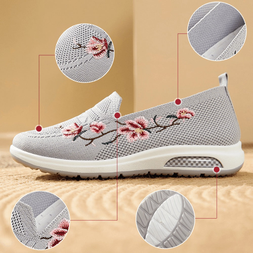 Tênis Anatômico Feminino Com Amortecimento Sport Flowers - Lançamento
