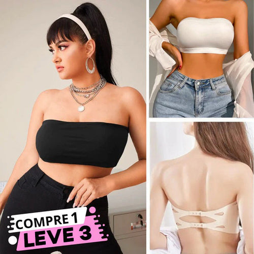 Sutiãs Sem Alça Mais Patroa em Seda Gelo- (Compre 1 e Leve 3 unidades Apenas Hoje!)
