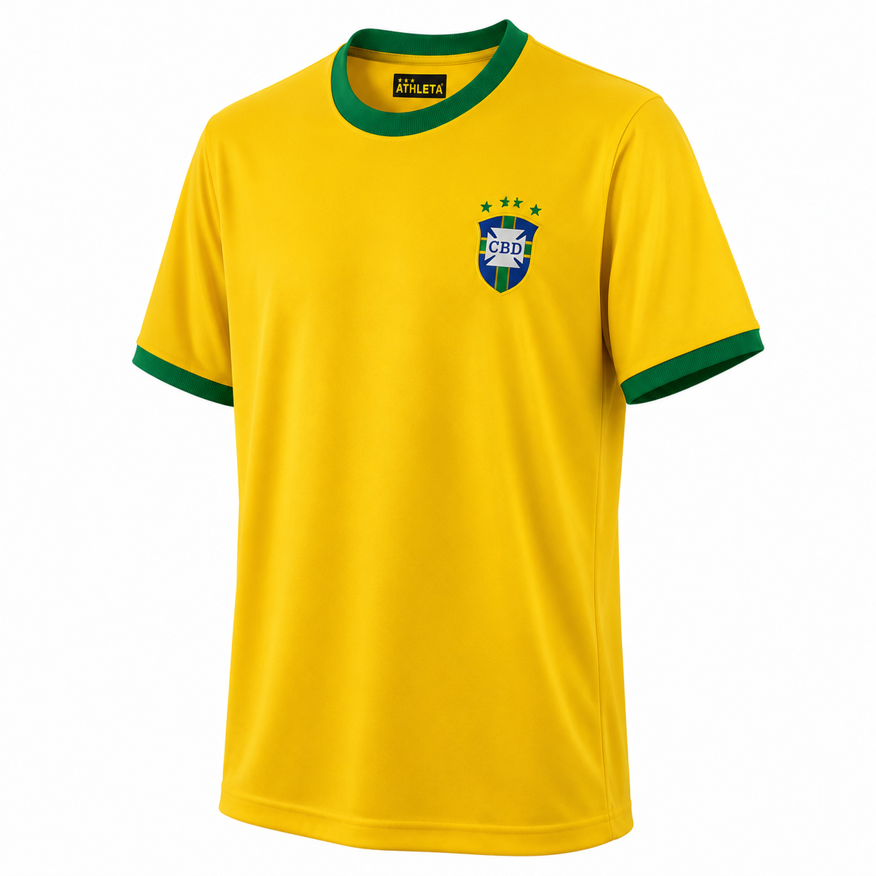 Camisa Brasil Retrô 1970 Amarela Tri Campeão Masculina
