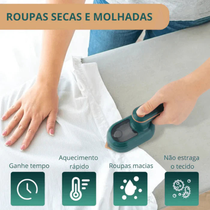 Mini Ferro de Passar - Com Vaporizador