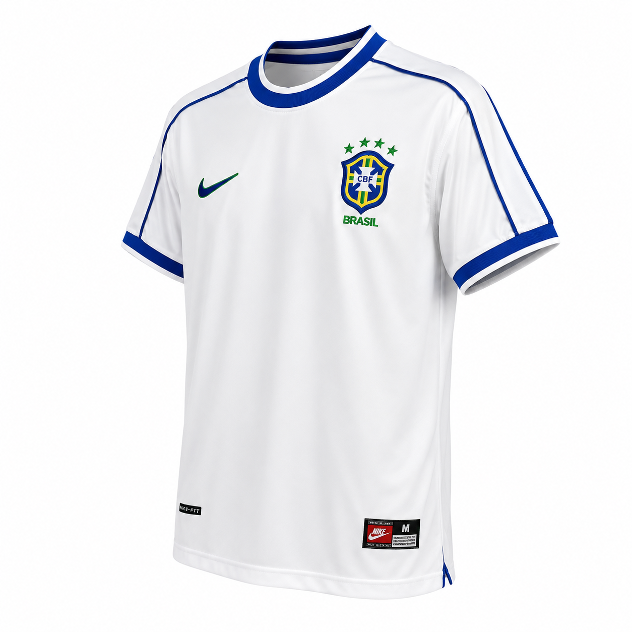 Camisa Brasil Retrô 1998 Branca Edição Especial Masculina