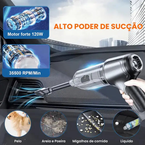 Aspirador de Pó Portátil 4 em 1 LimpaMax - Unidades Com Kit de Bicos Inclusos