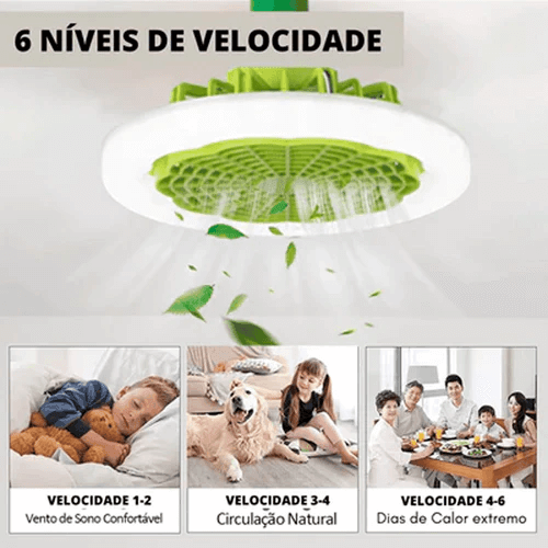 Luminária LED com Ventilador - LedMax Últimas unidades com a promoção