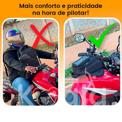Bolsa de Tanque com Fixação Por Imãs + Meia de Silicone Impermeável de Brinde! (SOMENTE HOJE)