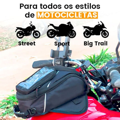 Bolsa de Tanque com Fixação Por Imãs + Meia de Silicone Impermeável de Brinde! (SOMENTE HOJE)