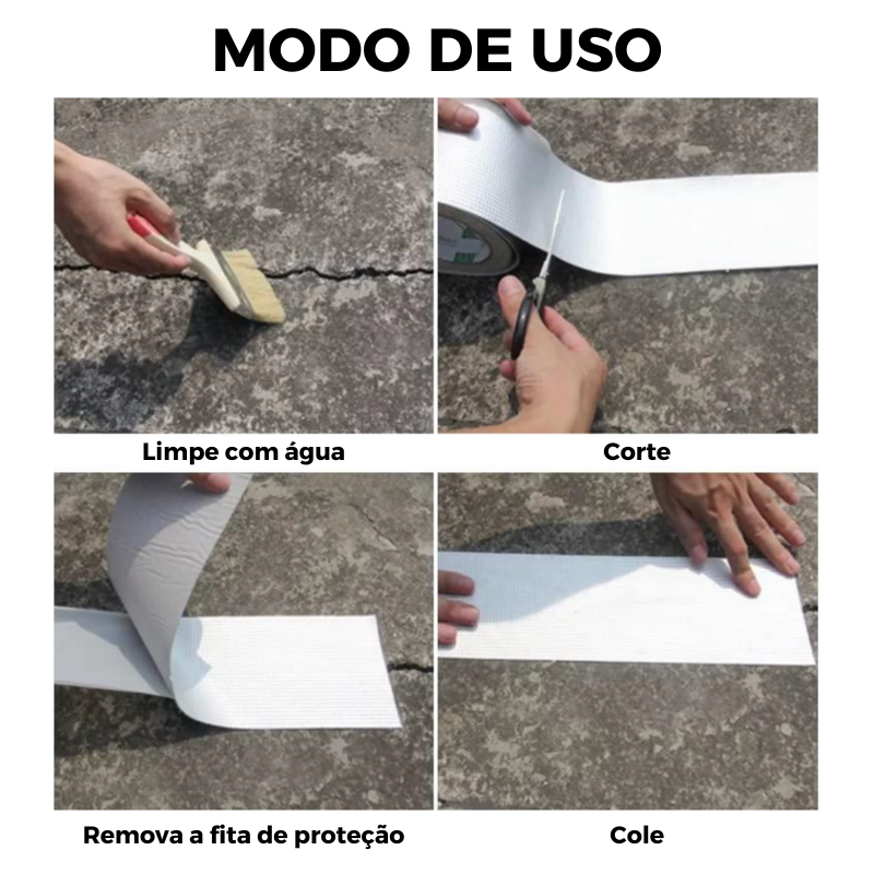 Fita Impermeável SuperColante - Último Dia com 50% de Desconto + Brinde Exclusivo