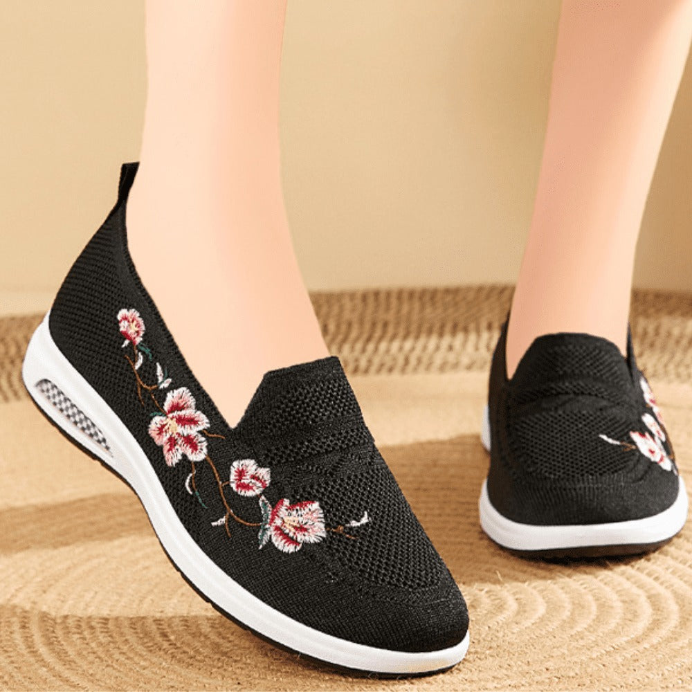 Tênis Anatômico Feminino Com Amortecimento Sport Flowers - Lançamento