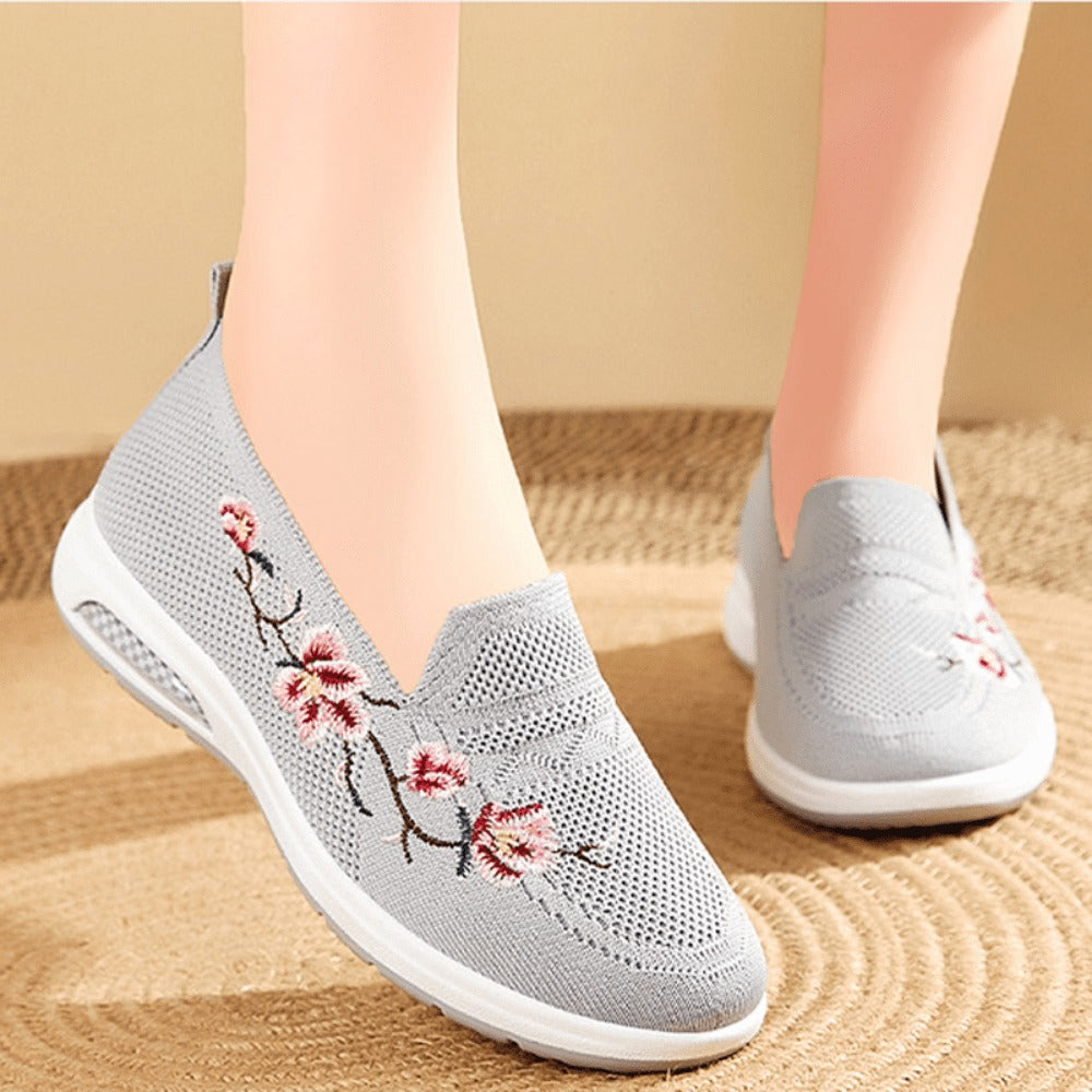 Tênis Anatômico Feminino Com Amortecimento Sport Flowers - Lançamento