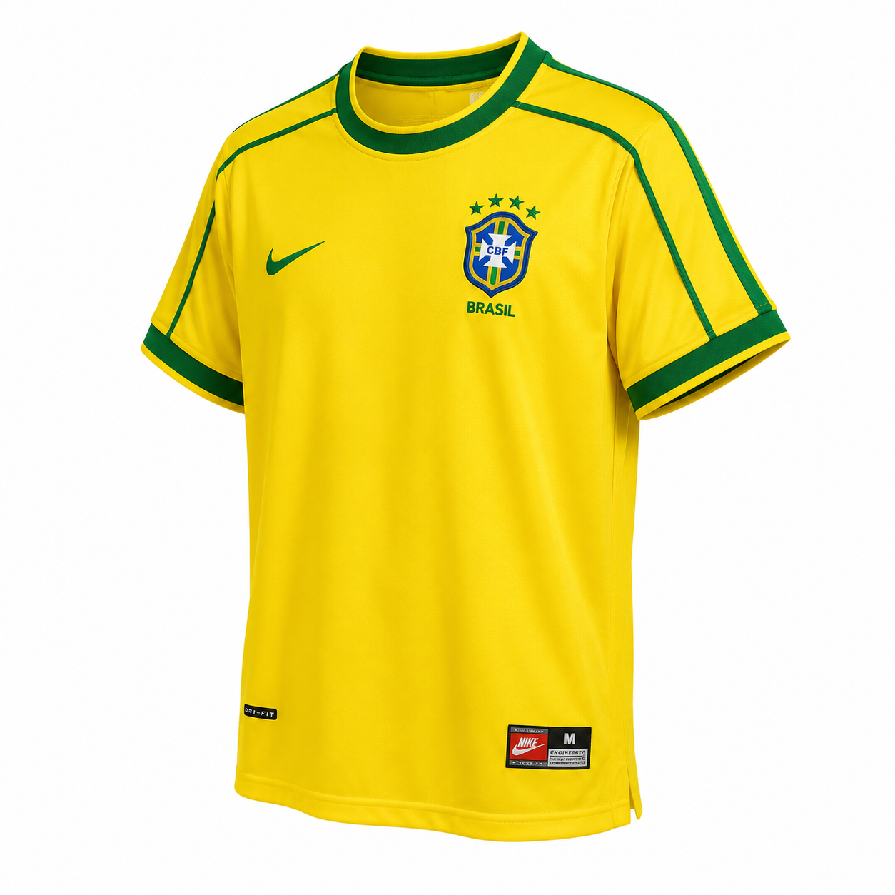 Camisa Brasil Retrô 1998 Amarela Fenômeno Masculina