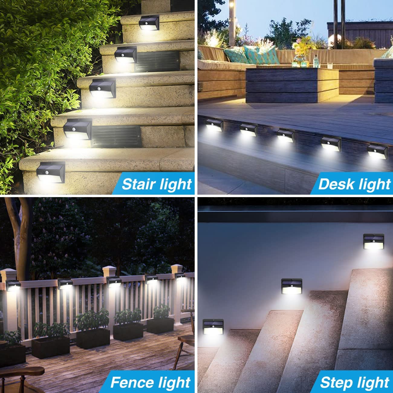 Luminária Solar LED com Sensor | 2 Unidades