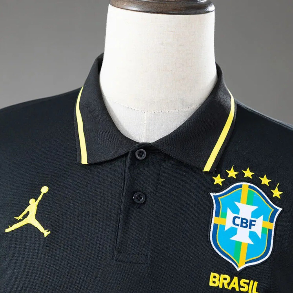 Camisa Brasil Gola Polo 2026 Preta