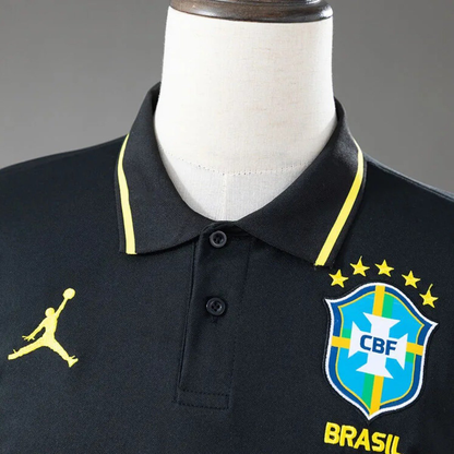 Camisa Brasil Gola Polo 2026 Preta