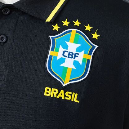 Camisa Brasil Gola Polo 2026 Preta