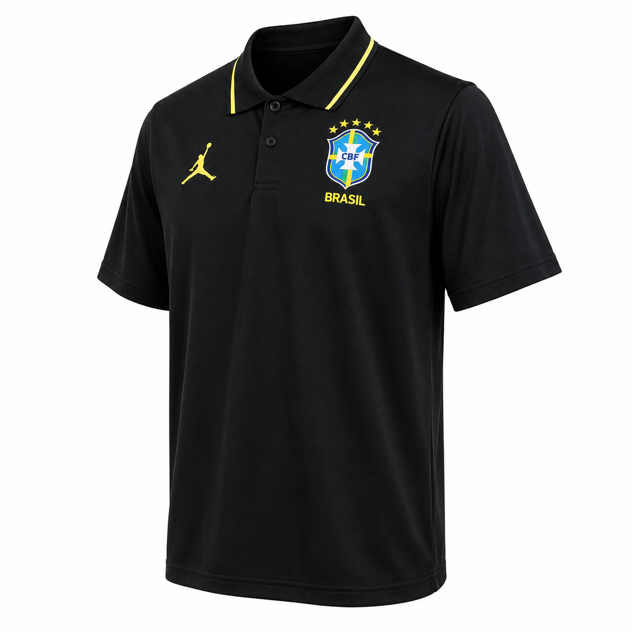 Camisa Brasil Gola Polo 2026 Preta