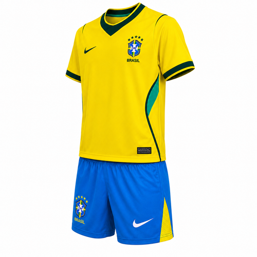 Kit Infantil Seleção Brasileira I 2026 Amarelo Home
