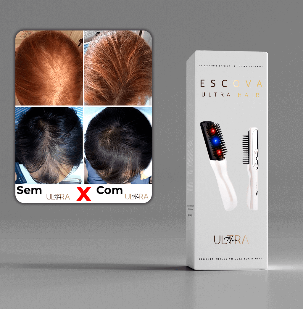 Escova de Crescimento Capilar Ultra Hair - [ÚLTIMO DIA COM FRETE GRÁTIS]