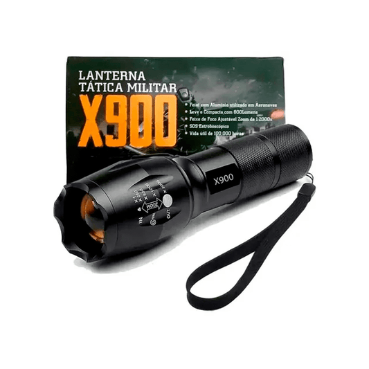 Lanterna Tática Militar X900 - [ÚLTIMO DIA COM FRETE GRÁTIS]