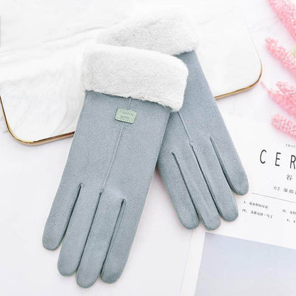 Luva de Frio Feminina Inverno Touch Screen  - Couro Sintético