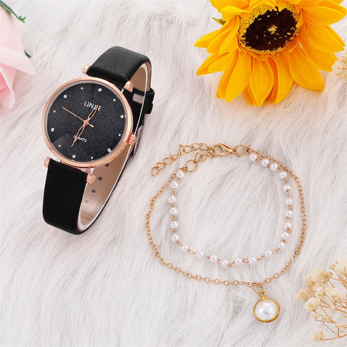 Relógio Feminino - Conjunto Luxo
