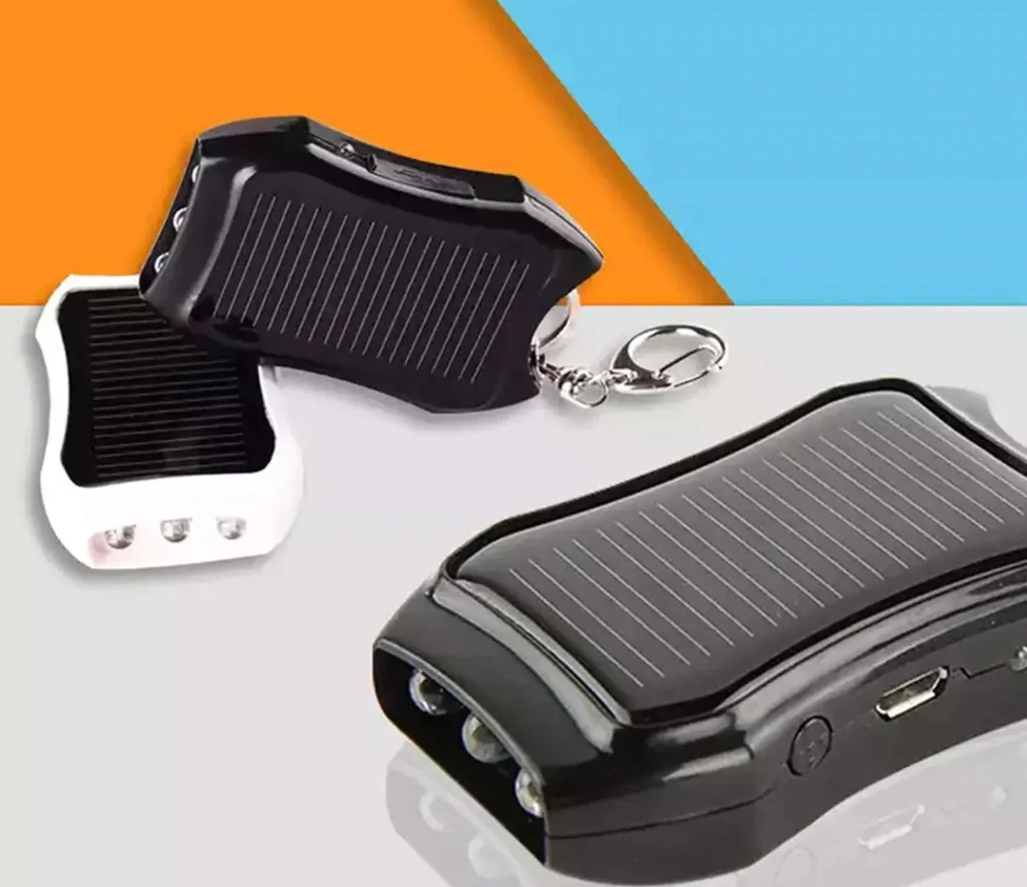 Carregador Portátil Energia Solar PowerBank + Lanterna