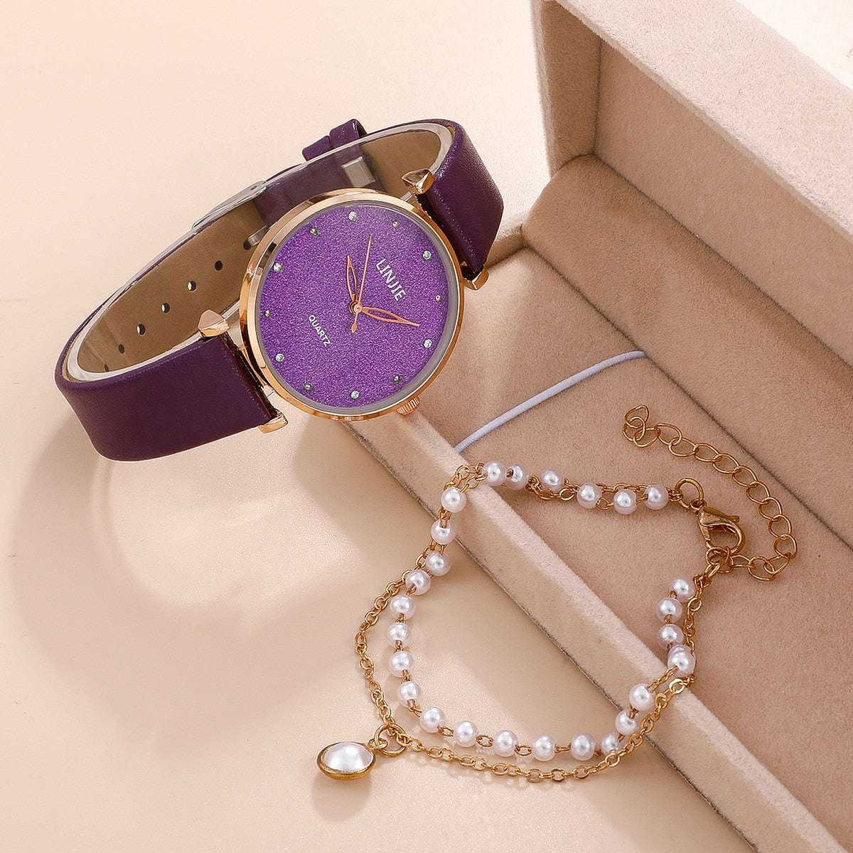 Relógio Feminino - Conjunto Luxo