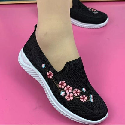 Tênis Anatômico Feminino FLORA - Feito Em Malha Elástica Respirável