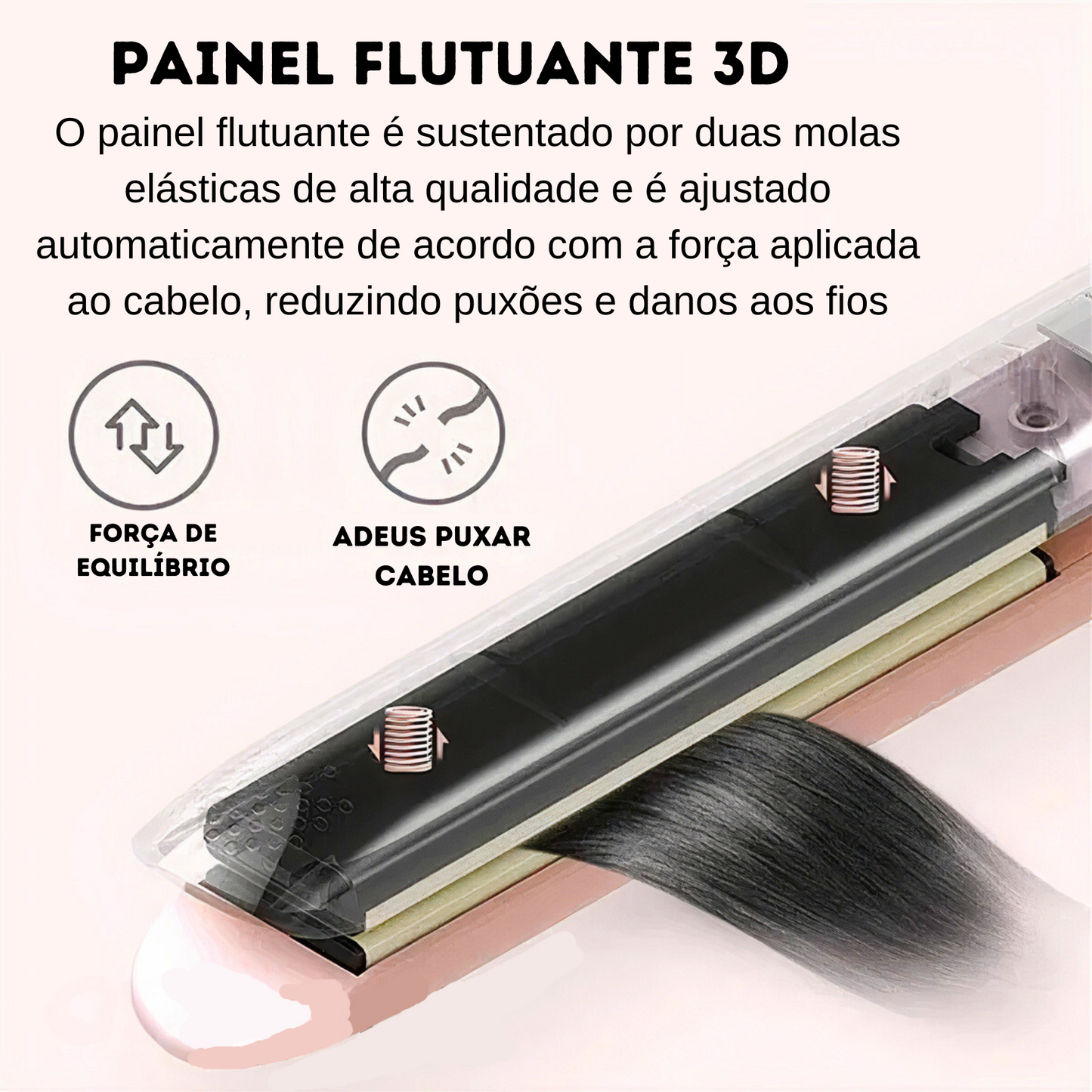 Mini Modelador de Cabelo Versátil Profissional - 2 EM 1