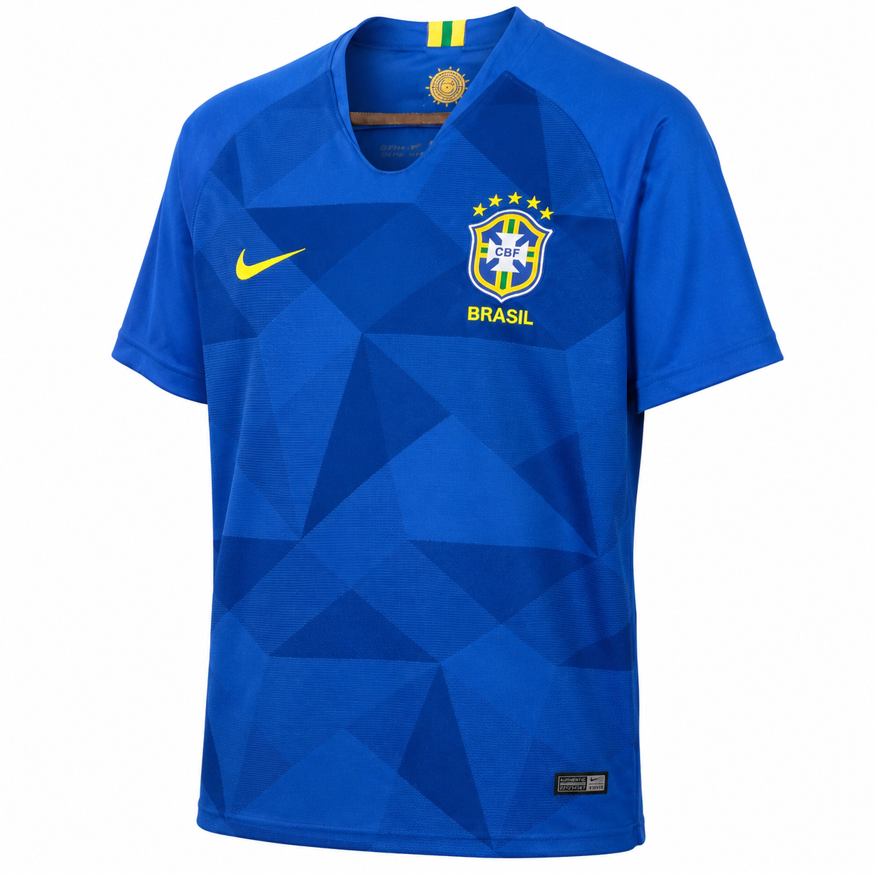 Camisa Brasil Retrô 2018 Azul Away Copa do Mundo Masculina