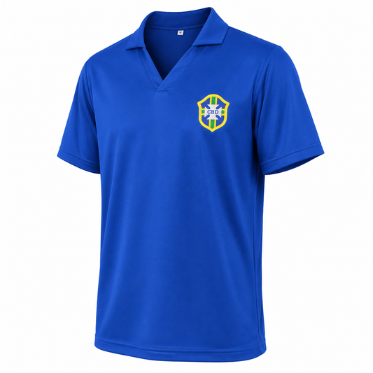 Camisa Brasil Retrô 1958 Azul Away Torcedor Masculina