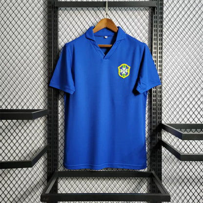 Camisa Brasil Retrô 1958 Azul Away Torcedor Masculina