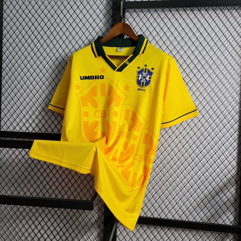 Camisa Brasil Retrô 1994 Amarela Tetra Masculina