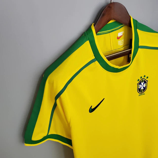 Camisa Brasil Retrô 1998 Amarela Fenômeno Masculina