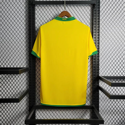Camisa Brasil Retrô 2006 Amarela Home Copa da Alemanha Masculina