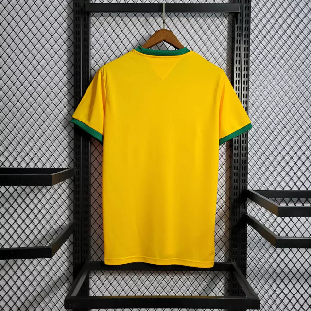 Camisa Brasil Retrô 1970 Amarela Tri Campeão Masculina