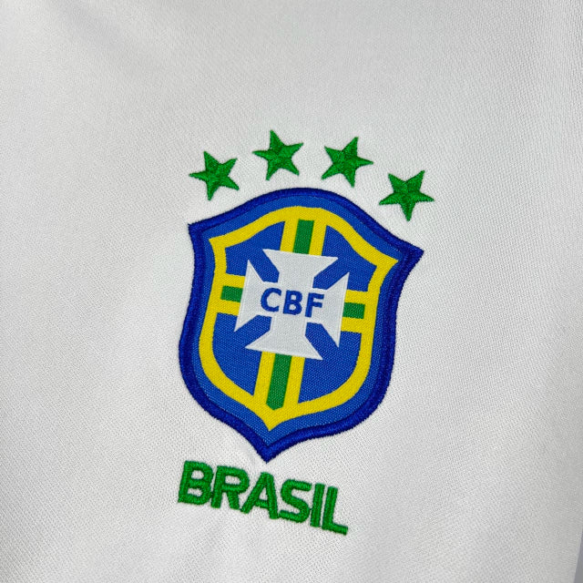 Camisa Brasil Retrô 1998 Branca Edição Especial Masculina