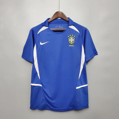 Camisa Brasil Retrô 2002 Azul Away Penta Campeão Masculina