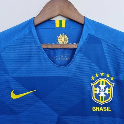 Camisa Brasil Retrô 2018 Azul Away Copa do Mundo Masculina