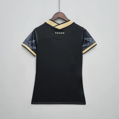 Camisa Seleção Brasileira Edição Especial Nordeste 2022/2023 Preta Dourada Feminina