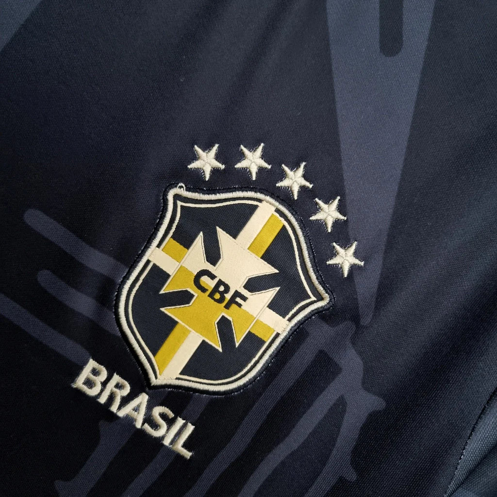 Camisa Seleção Brasileira Concept Nordeste Preta Masculina Edição Especial