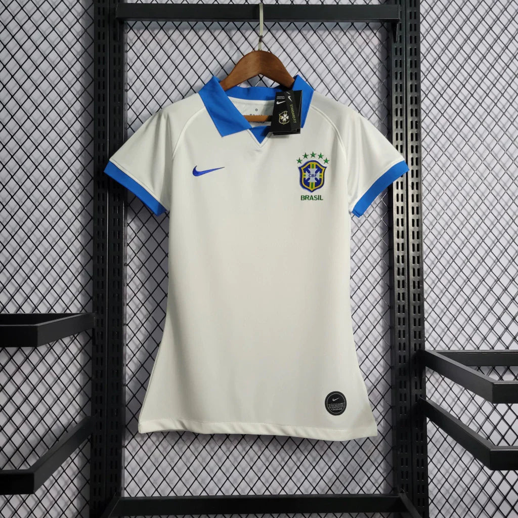 Camisa Seleção Brasileira Feminina Retrô 2019/2020 Branca Copa América