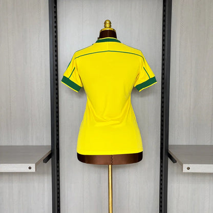 Camisa Brasil Retrô 1998 Amarela Feminina