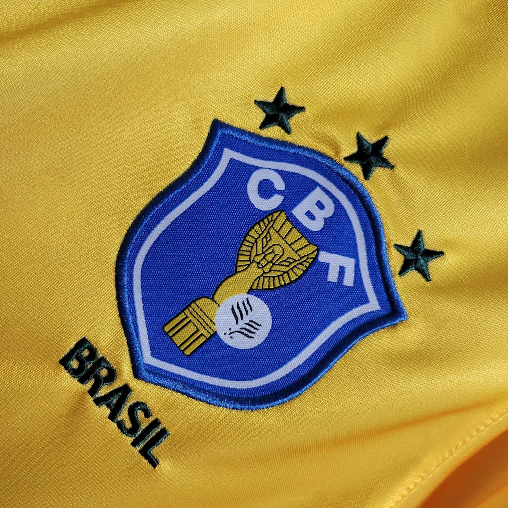 Camisa Brasil Retrô 1990 Amarela Copa do Mundo Masculina