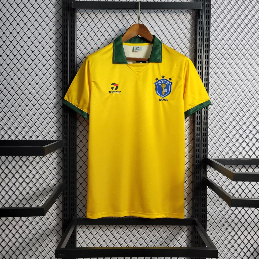 Camisa Brasil Retrô 1990 Amarela Copa do Mundo Masculina